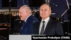 Александр Лукашенко и Владимир Путин