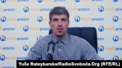 Лидер общественной организации "Січ-Дніпро" Кирилл Дороленко.