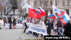 Митинг в честь второй годовщины крымского «референдума» в Севастополе, 18 марта 2016 года